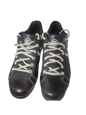 Etonic Mens Skull Graphic Black & White Athletic Shoes Size 9.5 US Leather Upper